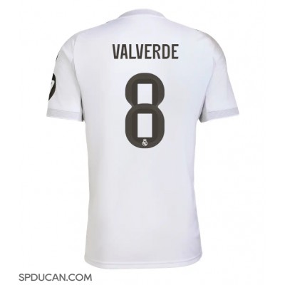 Muški Nogometni Dres Real Madrid Federico Valverde #8 Domaci 2025-26 Kratak Rukav Muški Nogometni Dres Real Madrid Federico Valverde #8 Domaci 2025-26 Kratak Rukav